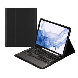 Magnetically Detachable Touch Bluetooth Keyboard Case with Pencil Holder for Samsung Tab S8/S7 11"(SM-X700/X706/T870/T875/T878), Black Magnetically Detachable Touch Bluetooth Keyboard Case with Pencil Holder for Samsung Tab S8/S7 11"(SM-X700/X706/T870/T875/T878), Black