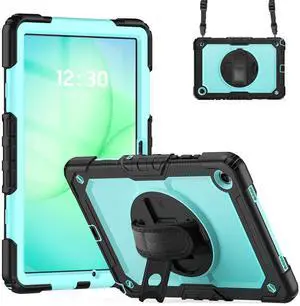Heavy Duty Shockproof Case with 360° Rotatable Stand, Hand & Shoulder Strap for Samsung Galaxy Tab A11 Plus 11" (2025) / Tab A9 Plus 11" (2023), Light bluePC Heavy Duty Shockproof Case with 360° Rotatable Stand, Hand & Shoulder Strap for Samsung Galaxy Tab A11 Plus 11" (2025) / Tab A9 Plus 11" (2023), Light bluePC