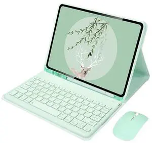 Detachable English Layout Keyboard & Mouse Folio Stand Case with Pencil Holder for Samsung Galaxy Tab A7 10.4 Inch 2020/2022 (SM-T500/T503/T505/T507/T509) (Mint) Detachable English Layout Keyboard & Mouse Folio Stand Case with Pencil Holder for Samsung Galaxy Tab A7 10.4 Inch 2020/2022 (SM-T500/T503/T505/T507/T509) (Mint)