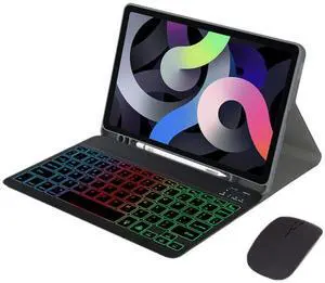 Rainbow Backlit Detachable Keyboard Case with Pencil Slot & Adjustable Stand Cover for Samsung Galaxy Tab A7 10.4 Inch 2020/2022 (SM-T500/T505/T507/T509) (Black) Rainbow Backlit Detachable Keyboard Case with Pencil Slot & Adjustable Stand Cover for Samsung Galaxy Tab A7 10.4 Inch 2020/2022 (SM-T500/T505/T507/T509) (Black)