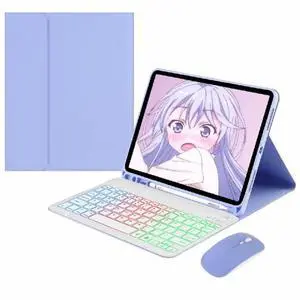 Rainbow Backlit Detachable Keyboard Case with Pencil Slot & Adjustable Stand Cover for Samsung Galaxy Tab A7 10.4 Inch 2020/2022 (SM-T500/T505/T507/T509)(Purple) Rainbow Backlit Detachable Keyboard Case with Pencil Slot & Adjustable Stand Cover for Samsung Galaxy Tab A7 10.4 Inch 2020/2022 (SM-T500/T505/T507/T509)(Purple)