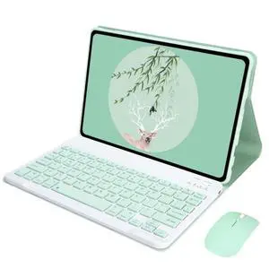 Spanish Ñ Layout Keyboard & Mouse Case for Redmi Pad SE 11" 2023, Detachable Rechargeable Keyboard with Kickstand, Mint Spanish Ñ Layout Keyboard & Mouse Case for Redmi Pad SE 11" 2023, Detachable Rechargeable Keyboard with Kickstand, Mint