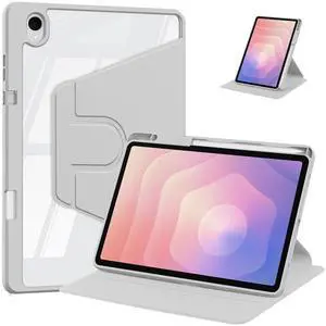 Acrylic 360° Rotating Clear Tablet Case with Pencil Holder Compatible with Samsung Galaxy Tab S11 SM-X730/SM-X736B 11 inch(Gray) Acrylic 360° Rotating Clear Tablet Case with Pencil Holder Compatible with Samsung Galaxy Tab S11 SM-X730/SM-X736B 11 inch(Gray)