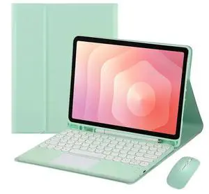 Round Key Bluetooth Keyboard Case w/ Trackpad for Samsung Tab S11 11" (SM-X730/SM-X736B), Detachable Rechargeable US Keyboard, Pen Slot & Stand(Mint) Round Key Bluetooth Keyboard Case w/ Trackpad for Samsung Tab S11 11" (SM-X730/SM-X736B), Detachable Rechargeable US Keyboard, Pen Slot & Stand(Mint)