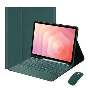 Detachable Bluetooth Keyboard Case with Trackpad and S Pen Holder for Samsung Galaxy Tab S11 11" SM-X730/SM-X736B (Greem) Detachable Bluetooth Keyboard Case with Trackpad and S Pen Holder for Samsung Galaxy Tab S11 11" SM-X730/SM-X736B (Greem)