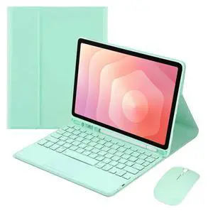 Detachable Bluetooth Keyboard Case with Trackpad and S Pen Holder for Samsung Galaxy Tab S11 11" SM-X730/SM-X736B (Mint) Detachable Bluetooth Keyboard Case with Trackpad and S Pen Holder for Samsung Galaxy Tab S11 11" SM-X730/SM-X736B (Mint)