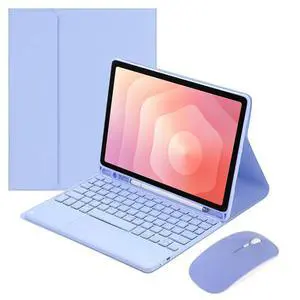 Detachable Bluetooth Keyboard Case with Trackpad and S Pen Holder for Samsung Galaxy Tab S11 11" SM-X730/SM-X736B (Purple) Detachable Bluetooth Keyboard Case with Trackpad and S Pen Holder for Samsung Galaxy Tab S11 11" SM-X730/SM-X736B (Purple)