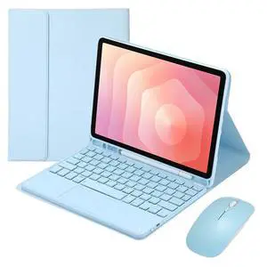 Detachable Bluetooth Keyboard Case with Trackpad and S Pen Holder for Samsung Galaxy Tab S11 11" SM-X730/SM-X736B (Sky Blue) Detachable Bluetooth Keyboard Case with Trackpad and S Pen Holder for Samsung Galaxy Tab S11 11" SM-X730/SM-X736B (Sky Blue)