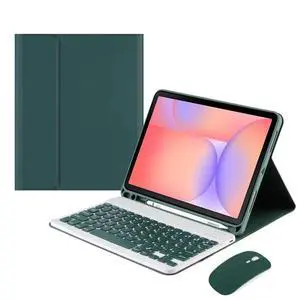Detachable Bluetooth Keyboard Case for Samsung Galaxy Tab S10 Lite 10.9" 2025 (SM-X400/X406B), English Layout Cover with S Pen Holder & Foldable Stand (Green) Detachable Bluetooth Keyboard Case for Samsung Galaxy Tab S10 Lite 10.9" 2025 (SM-X400/X406B), English Layout Cover with S Pen Holder & Foldable Stand (Green)