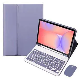 Detachable Bluetooth Keyboard Case for Samsung Galaxy Tab S10 Lite 10.9" 2025 (SM-X400/X406B), English Layout Cover with S Pen Holder & Foldable Stand (Lavender Gray) Detachable Bluetooth Keyboard Case for Samsung Galaxy Tab S10 Lite 10.9" 2025 (SM-X400/X406B), English Layout Cover with S Pen Holder & Foldable Stand (Lavender Gray)