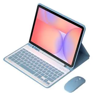 Detachable Bluetooth Keyboard Case for Samsung Galaxy Tab S10 Lite 10.9" 2025 (SM-X400/X406B), English Layout Cover with S Pen Holder & Foldable Stand(Misty Blue) Detachable Bluetooth Keyboard Case for Samsung Galaxy Tab S10 Lite 10.9" 2025 (SM-X400/X406B), English Layout Cover with S Pen Holder & Foldable Stand(Misty Blue)