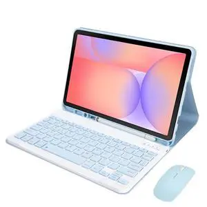 Detachable Bluetooth Keyboard Case for Samsung Galaxy Tab S10 Lite 10.9" 2025 (SM-X400/X406B), English Layout Cover with S Pen Holder & Foldable Stand(Sky Blue) Detachable Bluetooth Keyboard Case for Samsung Galaxy Tab S10 Lite 10.9" 2025 (SM-X400/X406B), English Layout Cover with S Pen Holder & Foldable Stand(Sky Blue)