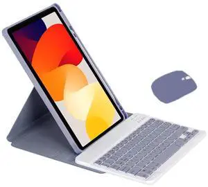 360° Rotatable Clear Acrylic Detachable Keyboard Case for Samsung Galaxy Tab A9+ 11" SM-X210/X216/X218, Horizontal & Vertical Stand with Pencil Holder (Lavender Gray) 360° Rotatable Clear Acrylic Detachable Keyboard Case for Samsung Galaxy Tab A9+ 11" SM-X210/X216/X218, Horizontal & Vertical Stand with Pencil Holder (Lavender Gray)