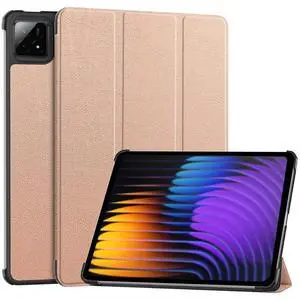 PU Leather Tablet Case for Xiaomi Pad 7 / Xiaomi Pad 7 Pro 11.2", Hard Shell Magnetic Stand Cover with Auto Sleep/Wake Function (Rose Gold) PU Leather Tablet Case for Xiaomi Pad 7 / Xiaomi Pad 7 Pro 11.2", Hard Shell Magnetic Stand Cover with Auto Sleep/Wake Function (Rose Gold)