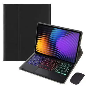 Xiaomi Pad 7 / 7 Pro 11.2" Keyboard Case, PU Leather Folio Cover with Detachable Rechargeable Bluetooth Backlit Keyboard and Precision Trackpad, English Layout(Black) Xiaomi Pad 7 / 7 Pro 11.2" Keyboard Case, PU Leather Folio Cover with Detachable Rechargeable Bluetooth Backlit Keyboard and Precision Trackpad, English Layout(Black)