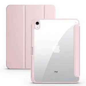 Clear Acrylic Case for iPad 11th Gen A16 2025 11", Hard Back Cover with Pencil Holder, Magnetic Stand, Auto Sleep Wake,Pink Clear Acrylic Case for iPad 11th Gen A16 2025 11", Hard Back Cover with Pencil Holder, Magnetic Stand, Auto Sleep Wake,Pink