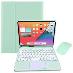 Detachable Wireless Keyboard Case with Trackpad for iPad Mini 7 (A17 Pro) 8.3 Inch, Rechargeable EnglishLayout Keyboard Folio Cover, Horizontal Stand & Builtin Pencil Holder,Mint Detachable Wireless Keyboard Case with Trackpad for iPad Mini 7 (A17 Pro) 8.3 Inch, Rechargeable EnglishLayout Keyboard Folio Cover, Horizontal Stand & Builtin Pencil Holder,Mint