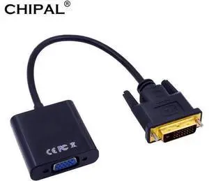 1080P DVI-D to VGA Adapter 25 Pin DVI Male to 15 Pin VGA Female Cable Video Converter for PS3 PC Computer HDTV Monitor 1080P DVI-D to VGA Adapter 25 Pin DVI Male to 15 Pin VGA Female Cable Video Converter for PS3 PC Computer HDTV Monitor