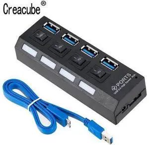 USB Hub 3.0 4 Port USB 3.0 Hub Splitter Multi Hub High Supper Speed 5Gbps USB 3.0 Hub for PC USB Hub 3.0 4 Port USB 3.0 Hub Splitter Multi Hub High Supper Speed 5Gbps USB 3.0 Hub for PC