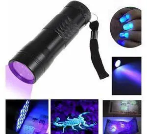 12 LED Mini UV Ultra Violet Flashlight Blacklight Light Inspection Lamp Electric Torch 12 LED Mini UV Ultra Violet Flashlight Blacklight Light Inspection Lamp Electric Torch