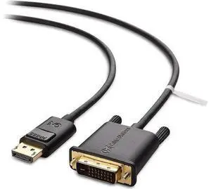 Cable Matters 2-Pack DisplayPort to DVI Cable (DP to DVI Cable) 6 Feet Cable Matters 2-Pack DisplayPort to DVI Cable (DP to DVI Cable) 6 Feet