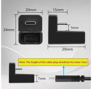 2 PCS U Shape USB C Adapter 180 Degree USB C Male to Female Adapter Type C Male to Female Connector Adapter for Mobile Phone, Laptop,USB C Hub etc 2 PCS U Shape USB C Adapter 180 Degree USB C Male to Female Adapter Type C Male to Female Connector Adapter for Mobile Phone, Laptop,USB C Hub etc