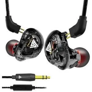 VK1 Wired Earphone HIFI Bass 11MM Dual Dynamic Earbuds 3.5MM In-Ear DJ Monito Running Sports Headset with HD Mic VK1 Wired Earphone HIFI Bass 11MM Dual Dynamic Earbuds 3.5MM In-Ear DJ Monito Running Sports Headset with HD Mic