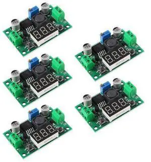 anicorn 5Pack LM2596 LM2596S DC-DC Step Down Variable Volt Regulator Input 3.0-40V Output 1.5-35V Adjustable Buck Converter Electronic Voltage Stabilizer Power Supply Module with LED Display anicorn 5Pack LM2596 LM2596S DC-DC Step Down Variable Volt Regulator Input 3.0-40V Output 1.5-35V Adjustable Buck Converter Electronic Voltage Stabilizer Power Supply Module with LED Display