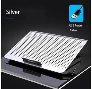 Silver Aluminum Alloy Laptop Cooler Stand Gaming Laptop Cooling Fan Laptop Cooling Pad 11 13 17 Inch Notebook Radiator Stand for Gaming Silver Aluminum Alloy Laptop Cooler Stand Gaming Laptop Cooling Fan Laptop Cooling Pad 11 13 17 Inch Notebook Radiator Stand for Gaming