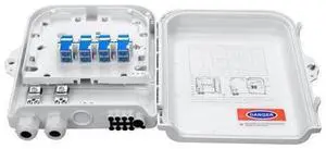 8 Core Fiber Distribution Box, ABS Fiber Optic Terminal Box Waterproof Suitable for Indoor or Outdoor Use 8 Core Fiber Distribution Box, ABS Fiber Optic Terminal Box Waterproof Suitable for Indoor or Outdoor Use