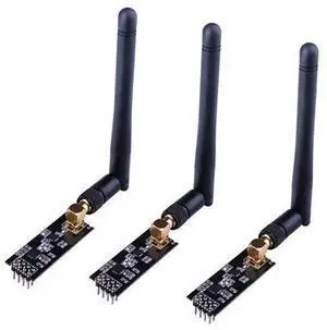 3pcs Wireless Transceiver Module, RF Transceiver Module, 2.4G 1100m NRF24L01+PA+LNA SMA Antenna for Raspberry Pi Arduino KY67 3pcs Wireless Transceiver Module, RF Transceiver Module, 2.4G 1100m NRF24L01+PA+LNA SMA Antenna for Raspberry Pi Arduino KY67