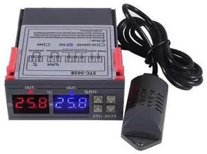 STC-3028 DC 12V Digital Display Thermostat Temperature Controller Adjustable Thermostat Controller with SHT20 Waterproof Sensor STC-3028 DC 12V Digital Display Thermostat Temperature Controller Adjustable Thermostat Controller with SHT20 Waterproof Sensor