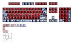 Electric saw pearl metallic paint keycap with matte finish, five-sided heat transfer night demon magnetic keycap 6075100wooting Electric saw pearl metallic paint keycap with matte finish, five-sided heat transfer night demon magnetic keycap 6075100wooting
