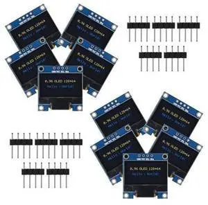 anicorn 10 PCS 0.96 inch 12864 128X64 OLED LCD Display Board Module I2C IIC SSD1306 Driver 4 Pins Compatibile with Raspberry Pi (Blue and Yellow) anicorn 10 PCS 0.96 inch 12864 128X64 OLED LCD Display Board Module I2C IIC SSD1306 Driver 4 Pins Compatibile with Raspberry Pi (Blue and Yellow)