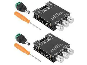 anicorn 2PCS ZK-502MT Bluetooth Amplifier Board,Bluetooth 5.0 Subwoofer 2.0 Channel High Power Audio Digital HiFi Stereo Amplifier Board 2X50W Bass AMP anicorn 2PCS ZK-502MT Bluetooth Amplifier Board,Bluetooth 5.0 Subwoofer 2.0 Channel High Power Audio Digital HiFi Stereo Amplifier Board 2X50W Bass AMP