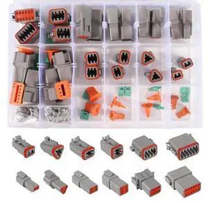 anicorn 188PCS (12 Sets) DT Deutsch Connector Kit, 2 Pin Connector,3,4,6,8,12 Pin with Size 16 Solid Contacts for Car Truck Motorcycle Off-Road Vehicles Boat anicorn 188PCS (12 Sets) DT Deutsch Connector Kit, 2 Pin Connector,3,4,6,8,12 Pin with Size 16 Solid Contacts for Car Truck Motorcycle Off-Road Vehicles Boat
