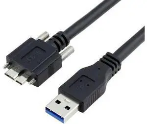 USB 3.0 A type Cable Male to Micro USB 3.0 B Male with Mount Panel Screws for Hard Disk Mobile Phone 25"feet USB 3.0 A type Cable Male to Micro USB 3.0 B Male with Mount Panel Screws for Hard Disk Mobile Phone 25"feet