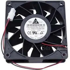 Well Tested Cooler PFB1224UHEC8X 12038 24V 2.40A 2 Wires Large Air Volume Inverter Cooling Fan Well Tested Cooler PFB1224UHEC8X 12038 24V 2.40A 2 Wires Large Air Volume Inverter Cooling Fan