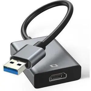 USB to HDMI Adapter - 3.0/2.0 Multi-Monitor Cable Compatible with Windows 7/8/10/11 and MacOS for Multiple Monitors USB to HDMI Adapter - 3.0/2.0 Multi-Monitor Cable Compatible with Windows 7/8/10/11 and MacOS for Multiple Monitors