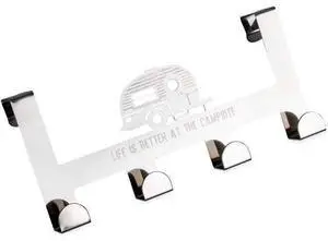 Life is Better at The Campsite Over The Door Hooks & Towel Hanger - Convenient to Use and Fits Up to 1-1/2-Inch Thick Standard Interior Doors (53388) Life is Better at The Campsite Over The Door Hooks & Towel Hanger - Convenient to Use and Fits Up to 1-1/2-Inch Thick Standard Interior Doors (53388)