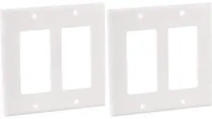 80409-NW 2-Gang Decora/GFCI Device Decora Wallplate Standard Size White (Pack of 2) 80409-NW 2-Gang Decora/GFCI Device Decora Wallplate Standard Size White (Pack of 2)