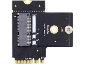 NGFF Key A+E Male to PCI Express Riser Adapter Female Right Angled 90 Degree Low Profile Adapter Extension Card Riser NGFF Key A+E Male to PCI Express Riser Adapter Female Right Angled 90 Degree Low Profile Adapter Extension Card Riser