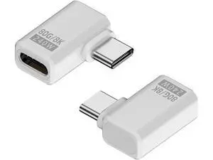 USB C Right Angle Adapter PD 240W for Thunderbolt 4/3 Female Extender USB C Right Angle Adapter PD 240W for Thunderbolt 4/3 Female Extender