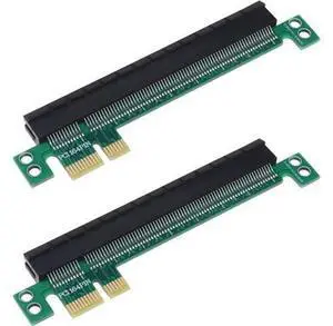 2PCS PCI-E 1x to 16x Expander Converter Riser Card Adapter Male to Female Expansion PCI-E 16X Extension Card Riser Card Protection Card 2PCS PCI-E 1x to 16x Expander Converter Riser Card Adapter Male to Female Expansion PCI-E 16X Extension Card Riser Card Protection Card