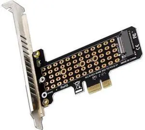 M.2 NVMe SSD to PCI-E 4.0 X1 Adapter Card with Matrix Cooling Vents, Enhanced Heat Dissipation, Supports 2230 2242 2260 2280 M.2 NVMe SSD to PCI-E 4.0 X1 Adapter Card with Matrix Cooling Vents, Enhanced Heat Dissipation, Supports 2230 2242 2260 2280