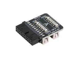 USB3.0 Motherboard 19/20pin Box Header Slot to 10Gbps Dual USB 3.0 Type-A Adapter Reverse Angled Vertical Type USB3.0 Motherboard 19/20pin Box Header Slot to 10Gbps Dual USB 3.0 Type-A Adapter Reverse Angled Vertical Type