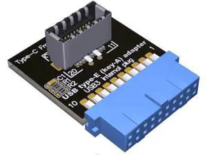 ADT-Link USB 3.1 Front Panel Socket Type-E Key-A to USB 3.0 19Pin Header Male Extension Cable Adapter for Motherboard 20P USB to Type-E Connector 5G/BPS (F9K(19pin to Type-E Key-A)) ADT-Link USB 3.1 Front Panel Socket Type-E Key-A to USB 3.0 19Pin Header Male Extension Cable Adapter for Motherboard 20P USB to Type-E Connector 5G/BPS (F9K(19pin to Type-E Key-A))