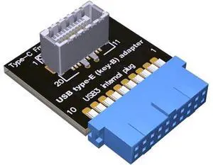 ADT-Link USB 3.2 Front Panel Socket Type-E Key-B to USB 3.0 19Pin Header Male Extension Cable Adapter for Motherboard 20P USB to Type-E Key B Connector 5G/BPS (F9P(19pin to Type-E Key-B)) ADT-Link USB 3.2 Front Panel Socket Type-E Key-B to USB 3.0 19Pin Header Male Extension Cable Adapter for Motherboard 20P USB to Type-E Key B Connector 5G/BPS (F9P(19pin to Type-E Key-B))