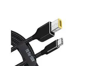 USB C to Slim Laptop Charging Adapter Male Type C to DC 6.5ft Cable 100W PD Power Charger Supply Cord Compatible with LEN-OVO Yoga Ideapad Legion T470s T460s T450 T450s ThinkPad X1 (Square ThinkPad) USB C to Slim Laptop Charging Adapter Male Type C to DC 6.5ft Cable 100W PD Power Charger Supply Cord Compatible with LEN-OVO Yoga Ideapad Legion T470s T460s T450 T450s ThinkPad X1 (Square ThinkPad)