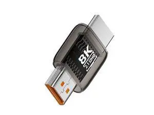 HDMI Male to HDMI 2.1 Male UHD Extension Adapter Extender Transparent with Smart LED Light Support 8K 60hz HDTV HDMI Male to HDMI 2.1 Male UHD Extension Adapter Extender Transparent with Smart LED Light Support 8K 60hz HDTV